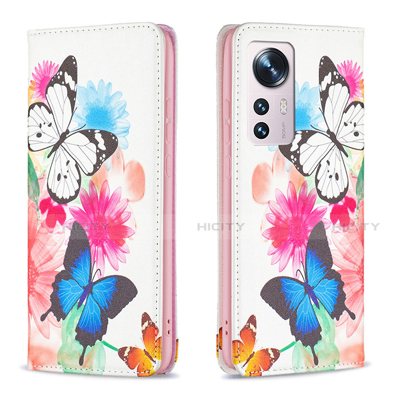 Custodia Portafoglio In Pelle Fantasia Modello Cover con Supporto B01F per Xiaomi Mi 12 5G