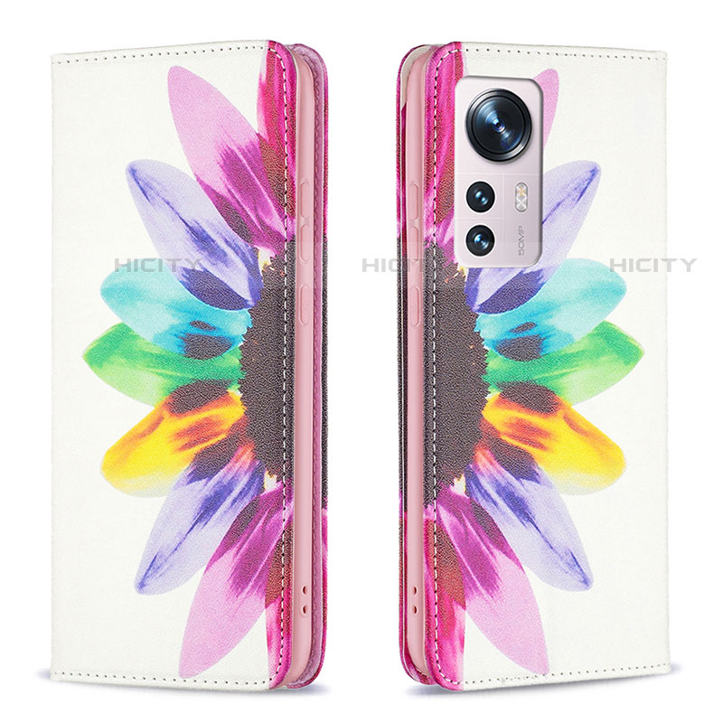 Custodia Portafoglio In Pelle Fantasia Modello Cover con Supporto B01F per Xiaomi Mi 12 Pro 5G