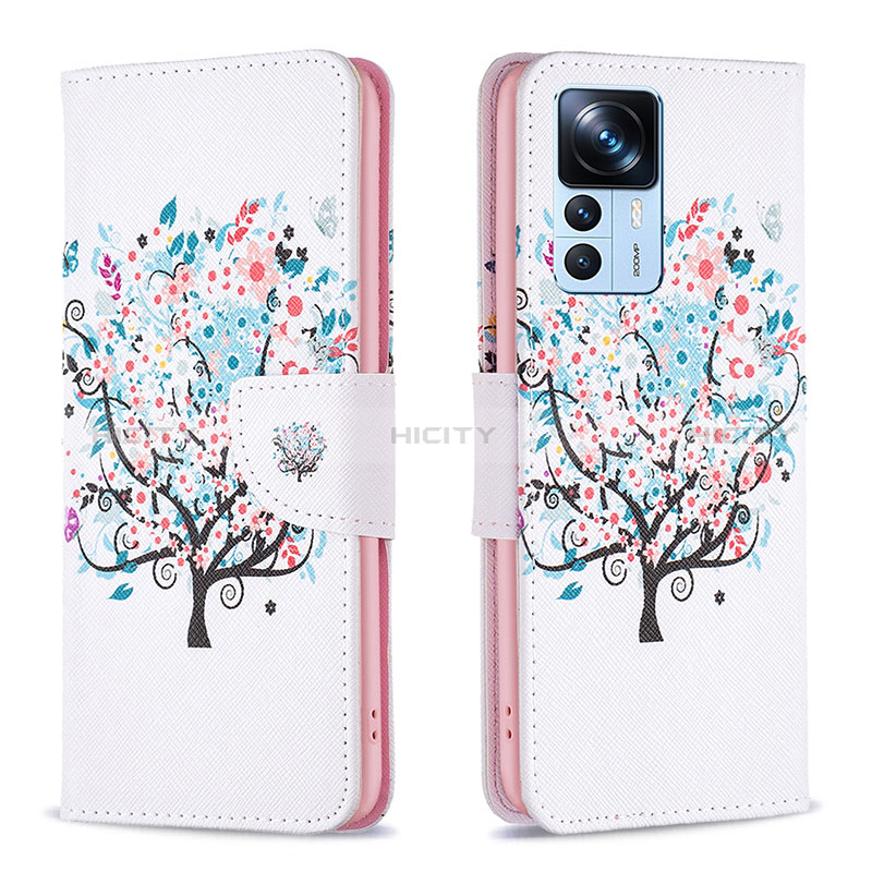 Custodia Portafoglio In Pelle Fantasia Modello Cover con Supporto B01F per Xiaomi Mi 12T 5G