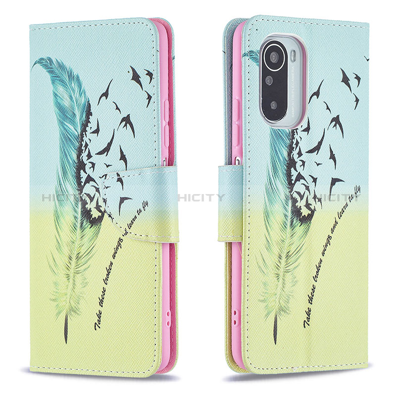 Custodia Portafoglio In Pelle Fantasia Modello Cover con Supporto B01F per Xiaomi Poco F3 5G