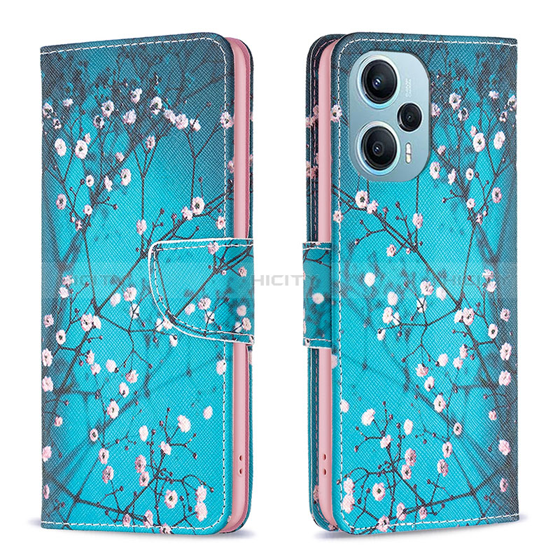 Custodia Portafoglio In Pelle Fantasia Modello Cover con Supporto B01F per Xiaomi Poco F5 5G