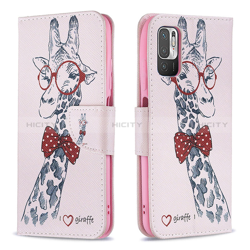 Custodia Portafoglio In Pelle Fantasia Modello Cover con Supporto B01F per Xiaomi POCO M3 Pro 5G