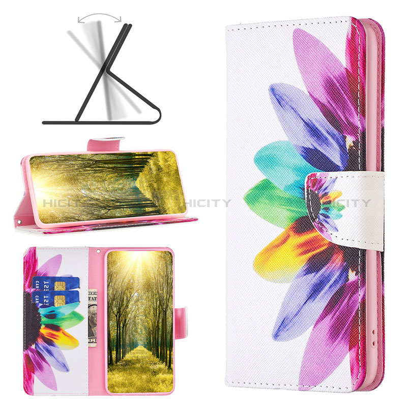 Custodia Portafoglio In Pelle Fantasia Modello Cover con Supporto B01F per Xiaomi Poco M4 Pro 4G