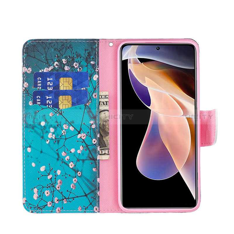 Custodia Portafoglio In Pelle Fantasia Modello Cover con Supporto B01F per Xiaomi Poco X4 NFC