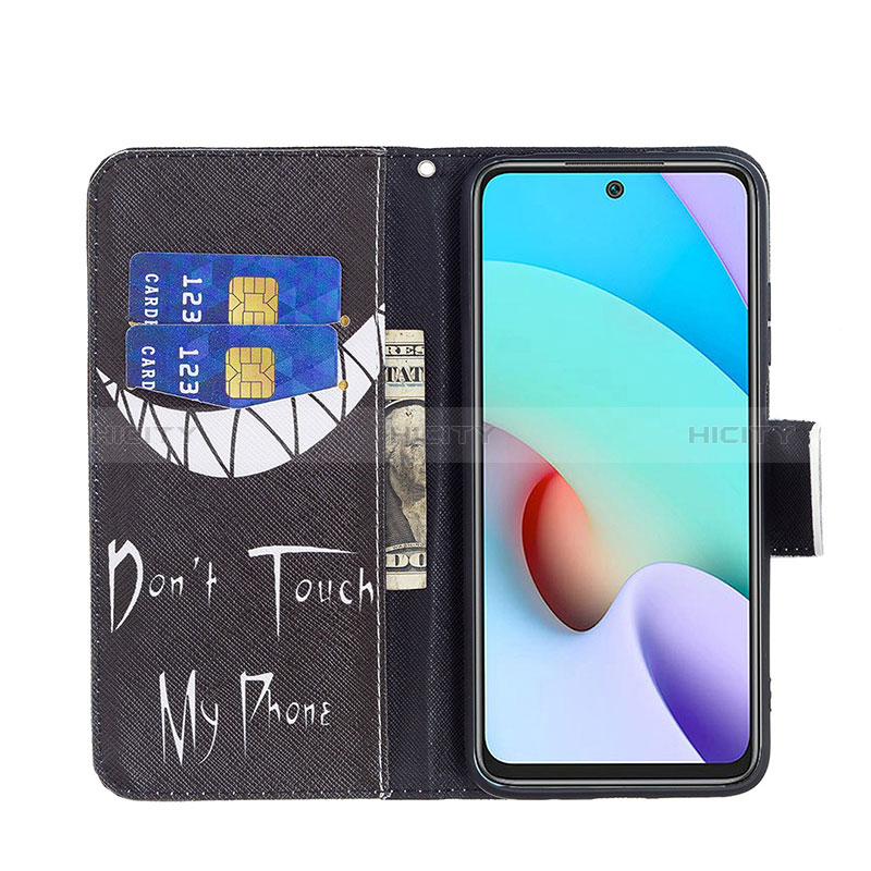 Custodia Portafoglio In Pelle Fantasia Modello Cover con Supporto B01F per Xiaomi Redmi 10 (2022)