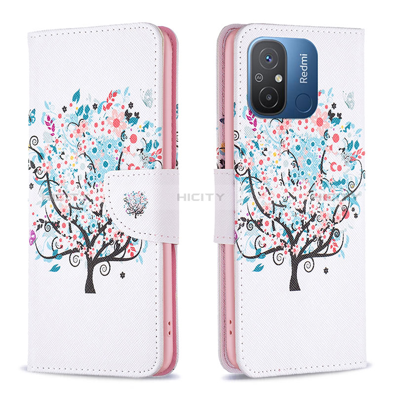 Custodia Portafoglio In Pelle Fantasia Modello Cover con Supporto B01F per Xiaomi Redmi 11A 4G