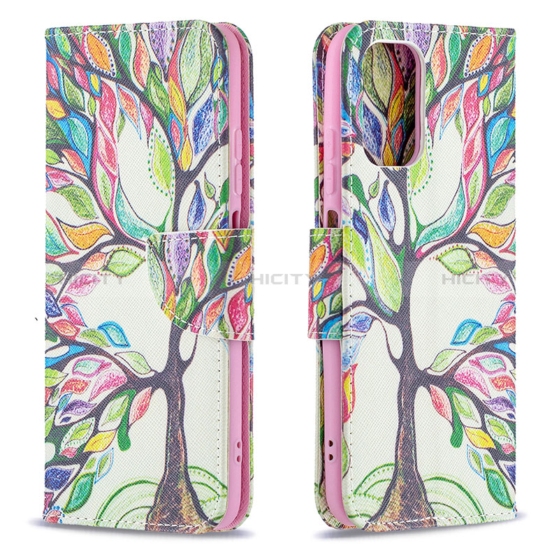 Custodia Portafoglio In Pelle Fantasia Modello Cover con Supporto B01F per Xiaomi Redmi Note 10 4G