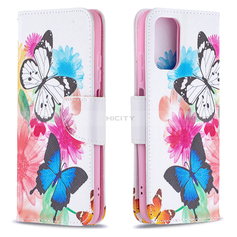 Custodia Portafoglio In Pelle Fantasia Modello Cover con Supporto B01F per Xiaomi Redmi Note 10 4G