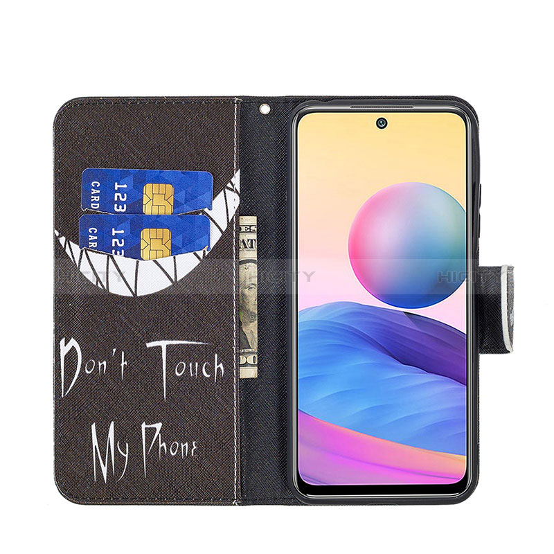 Custodia Portafoglio In Pelle Fantasia Modello Cover con Supporto B01F per Xiaomi Redmi Note 10 5G