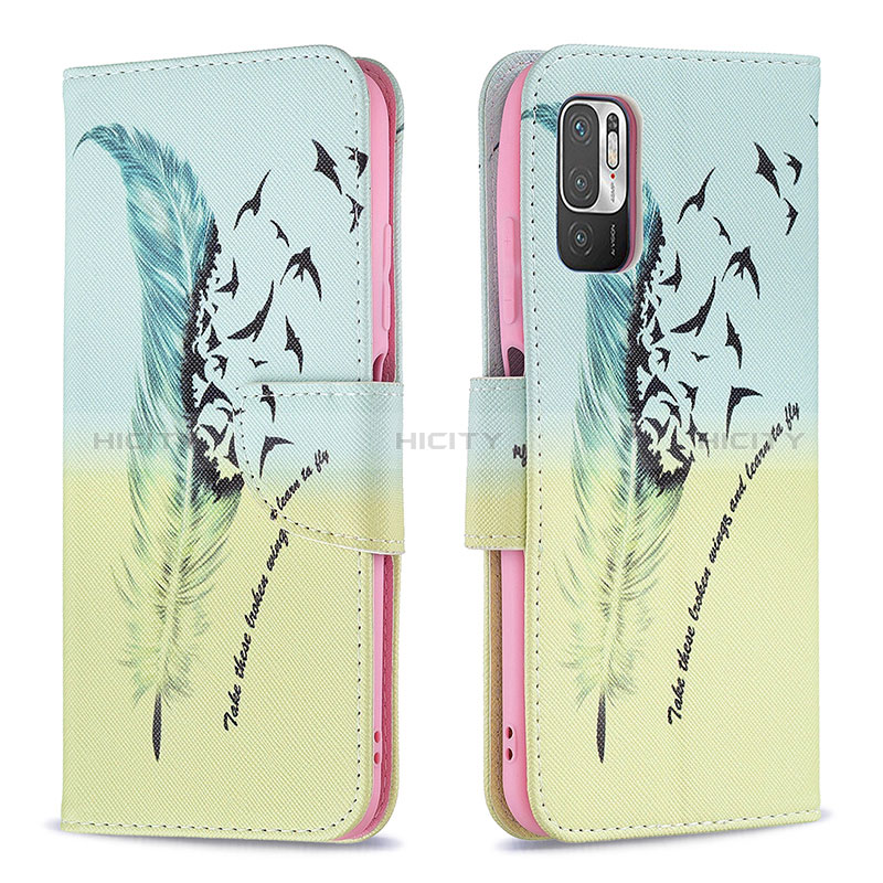 Custodia Portafoglio In Pelle Fantasia Modello Cover con Supporto B01F per Xiaomi Redmi Note 10 5G