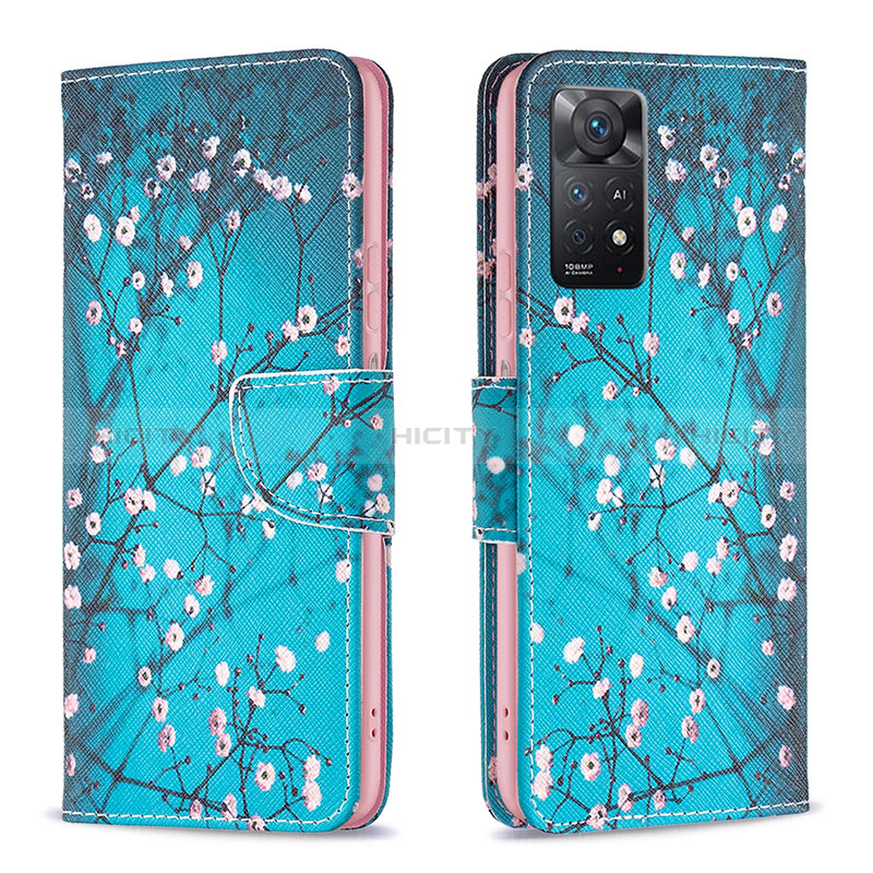 Custodia Portafoglio In Pelle Fantasia Modello Cover con Supporto B01F per Xiaomi Redmi Note 11 Pro 4G