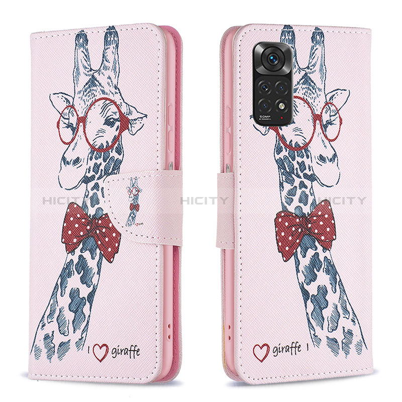 Custodia Portafoglio In Pelle Fantasia Modello Cover con Supporto B01F per Xiaomi Redmi Note 11S 4G