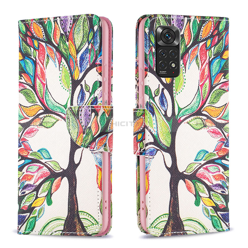 Custodia Portafoglio In Pelle Fantasia Modello Cover con Supporto B01F per Xiaomi Redmi Note 11S 4G