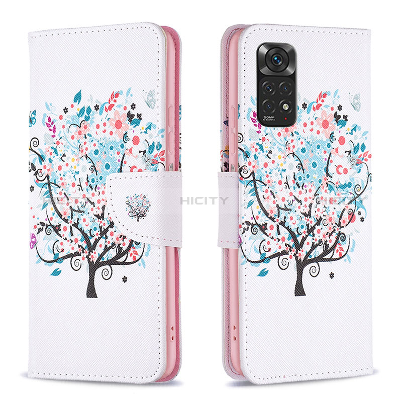 Custodia Portafoglio In Pelle Fantasia Modello Cover con Supporto B01F per Xiaomi Redmi Note 11S 4G