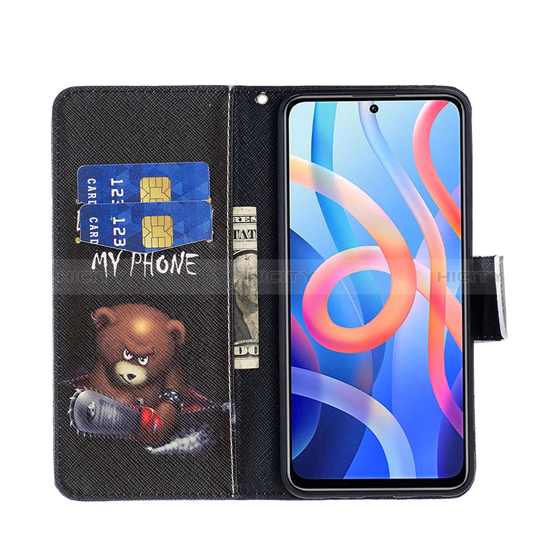 Custodia Portafoglio In Pelle Fantasia Modello Cover con Supporto B01F per Xiaomi Redmi Note 11S 5G