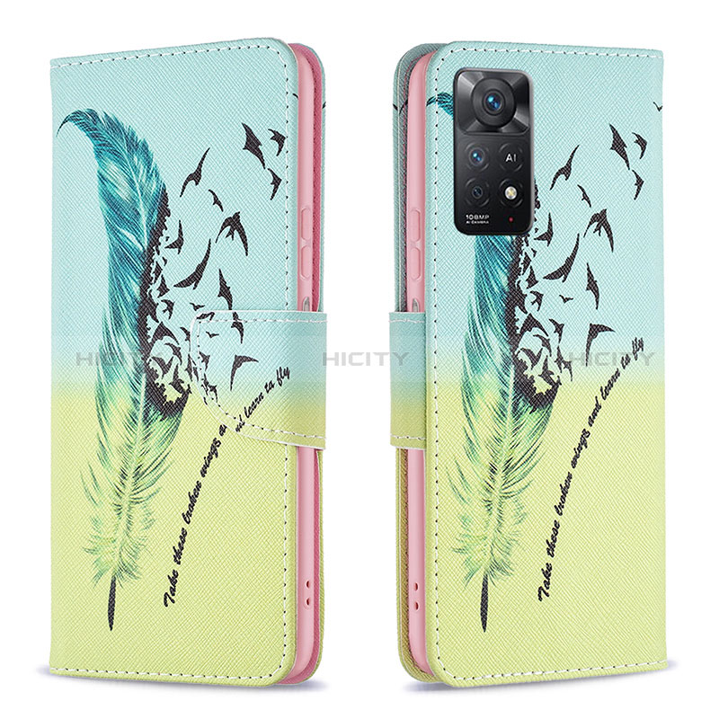 Custodia Portafoglio In Pelle Fantasia Modello Cover con Supporto B01F per Xiaomi Redmi Note 12 Pro 4G