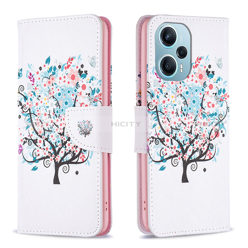 Custodia Portafoglio In Pelle Fantasia Modello Cover con Supporto B01F per Xiaomi Redmi Note 12 Turbo 5G