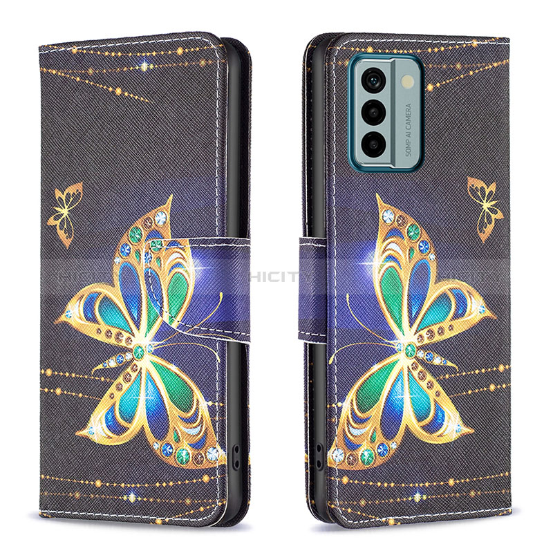 Custodia Portafoglio In Pelle Fantasia Modello Cover con Supporto B03F per Nokia G22