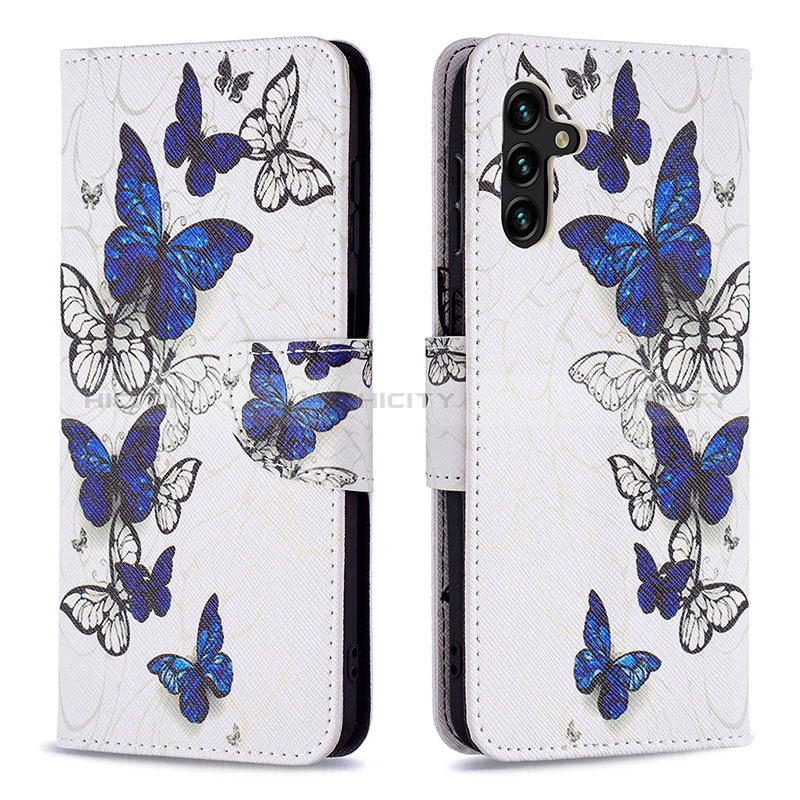 Custodia Portafoglio In Pelle Fantasia Modello Cover con Supporto B03F per Samsung Galaxy A04s