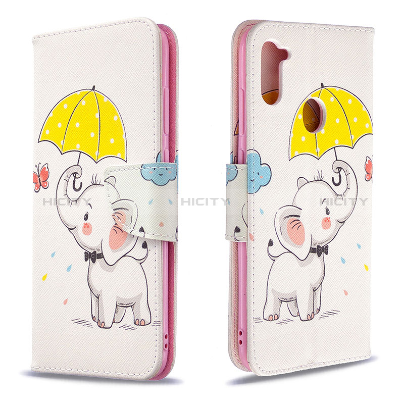 Custodia Portafoglio In Pelle Fantasia Modello Cover con Supporto B03F per Samsung Galaxy A11