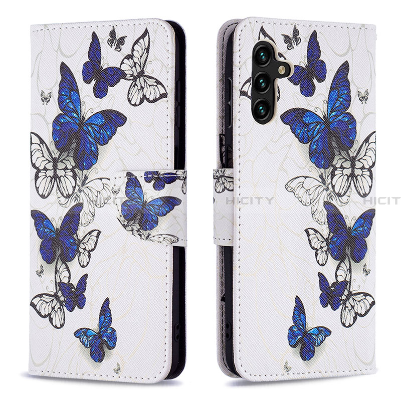 Custodia Portafoglio In Pelle Fantasia Modello Cover con Supporto B03F per Samsung Galaxy A13 5G