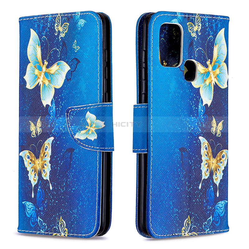 Custodia Portafoglio In Pelle Fantasia Modello Cover con Supporto B03F per Samsung Galaxy A21s