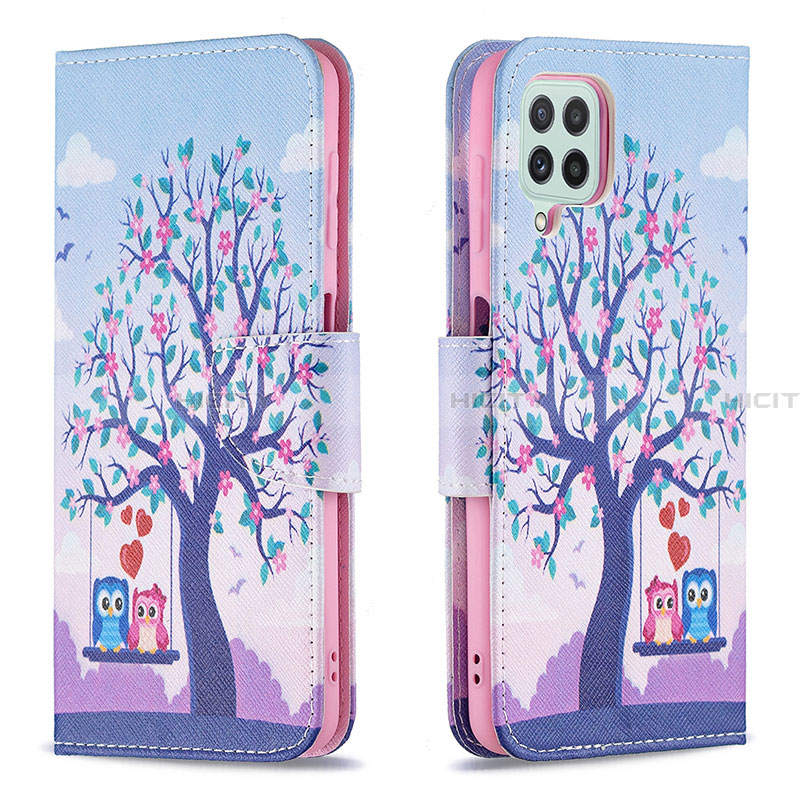 Custodia Portafoglio In Pelle Fantasia Modello Cover con Supporto B03F per Samsung Galaxy A22 4G