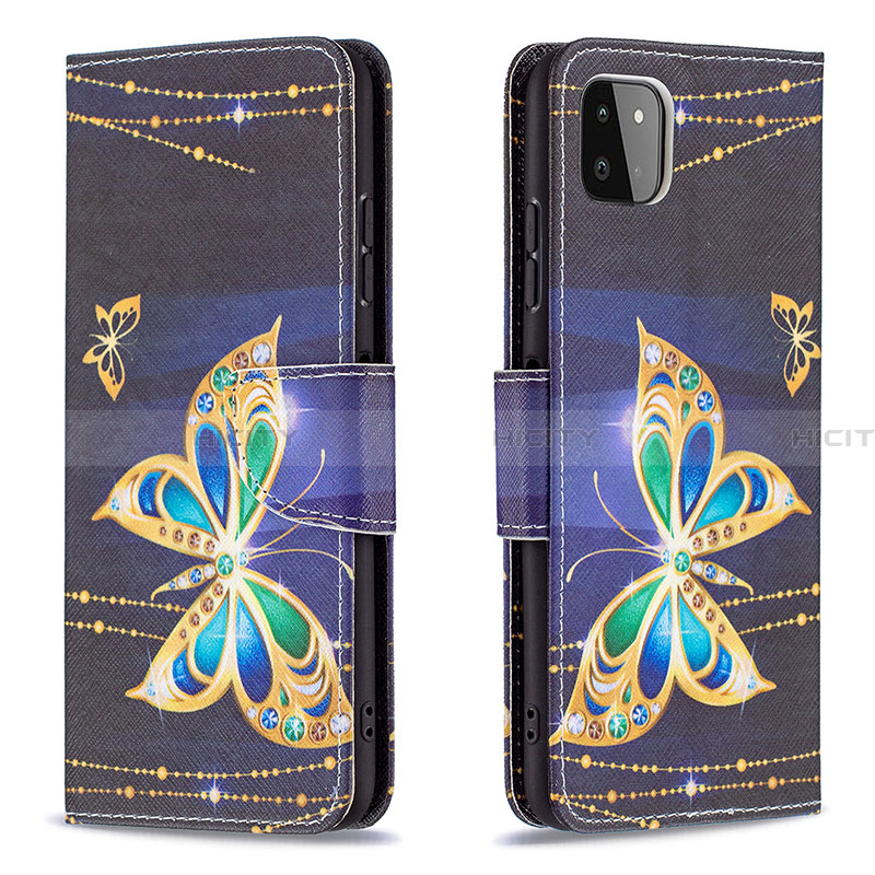 Custodia Portafoglio In Pelle Fantasia Modello Cover con Supporto B03F per Samsung Galaxy A22 5G