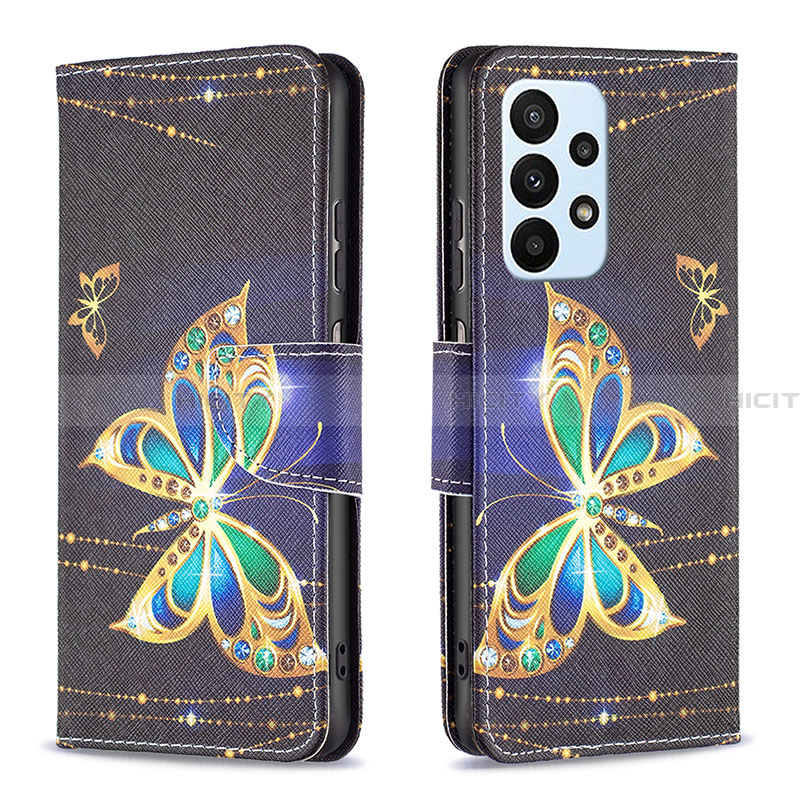 Custodia Portafoglio In Pelle Fantasia Modello Cover con Supporto B03F per Samsung Galaxy A23 4G