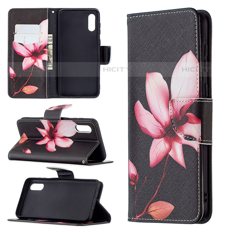 Custodia Portafoglio In Pelle Fantasia Modello Cover con Supporto B03F per Samsung Galaxy M02