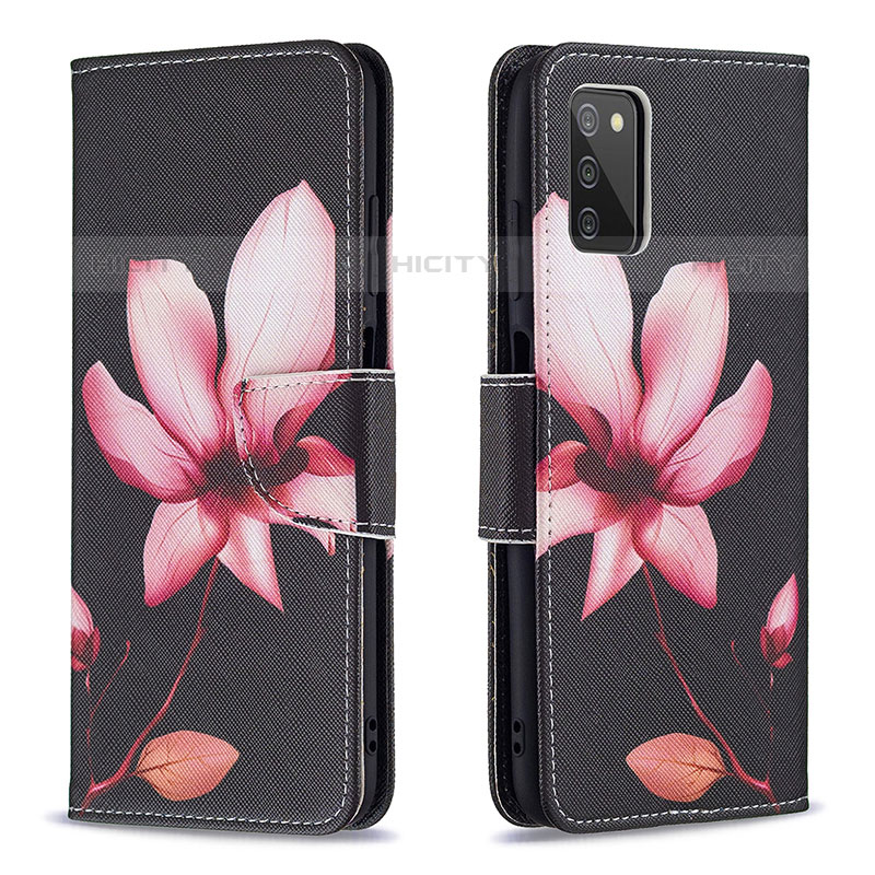 Custodia Portafoglio In Pelle Fantasia Modello Cover con Supporto B03F per Samsung Galaxy M02s