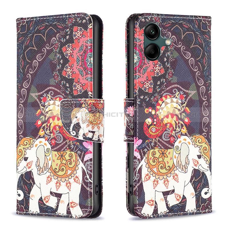 Custodia Portafoglio In Pelle Fantasia Modello Cover con Supporto B03F per Samsung Galaxy M04