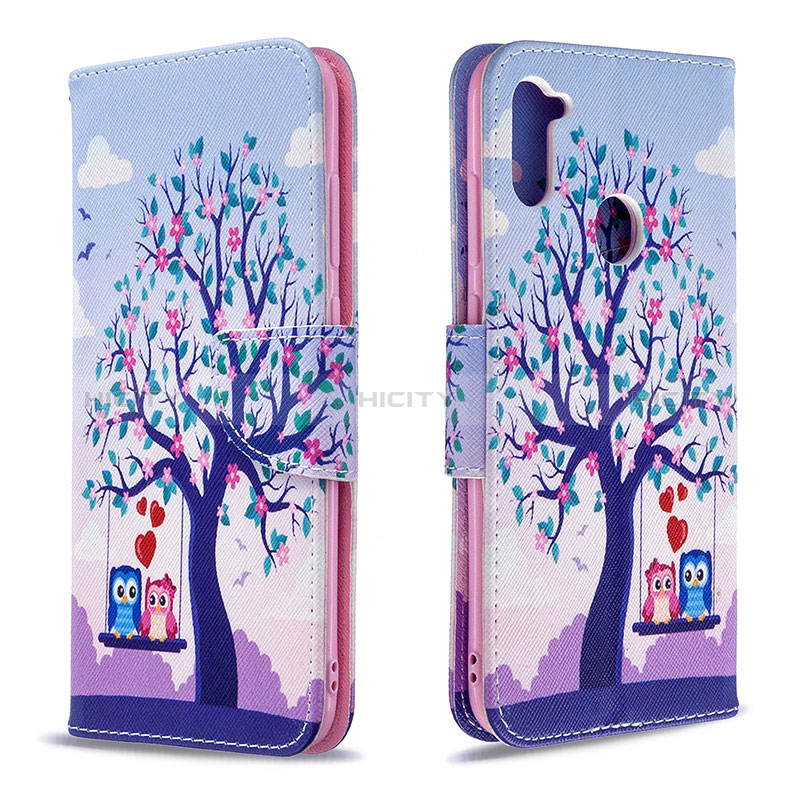 Custodia Portafoglio In Pelle Fantasia Modello Cover con Supporto B03F per Samsung Galaxy M11 Lavanda