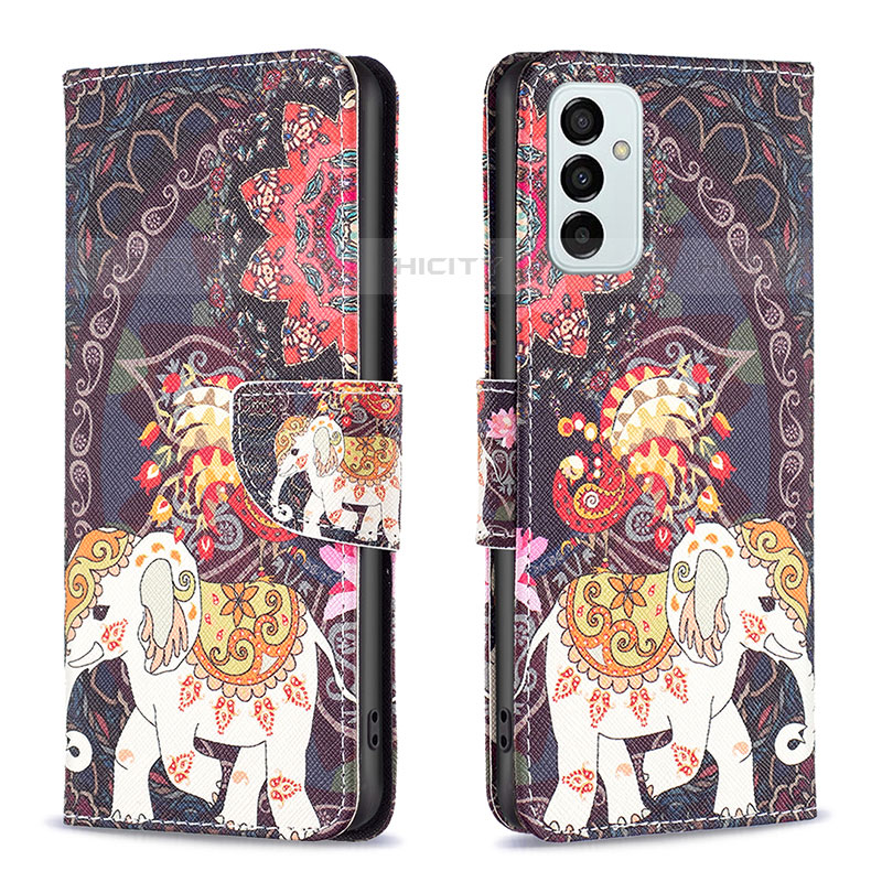 Custodia Portafoglio In Pelle Fantasia Modello Cover con Supporto B03F per Samsung Galaxy M23 5G