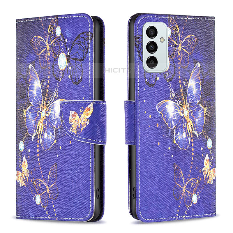 Custodia Portafoglio In Pelle Fantasia Modello Cover con Supporto B03F per Samsung Galaxy M23 5G