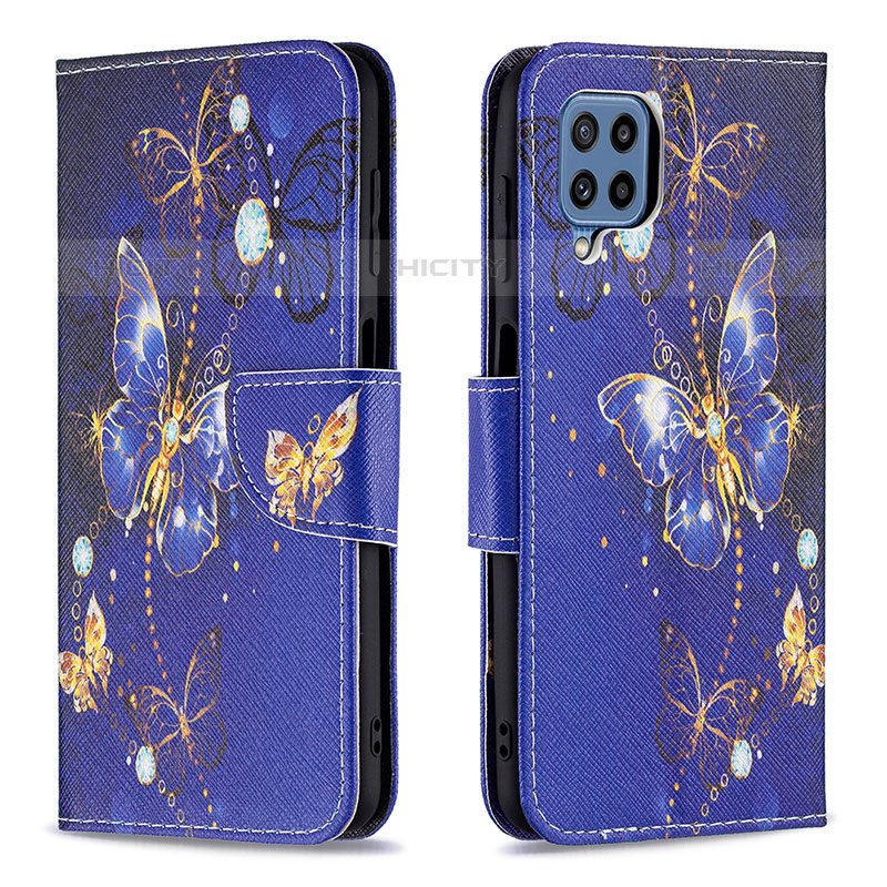 Custodia Portafoglio In Pelle Fantasia Modello Cover con Supporto B03F per Samsung Galaxy M32 4G