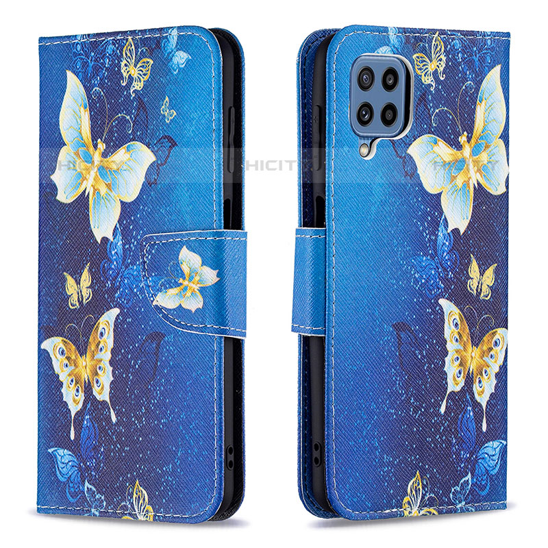 Custodia Portafoglio In Pelle Fantasia Modello Cover con Supporto B03F per Samsung Galaxy M32 4G