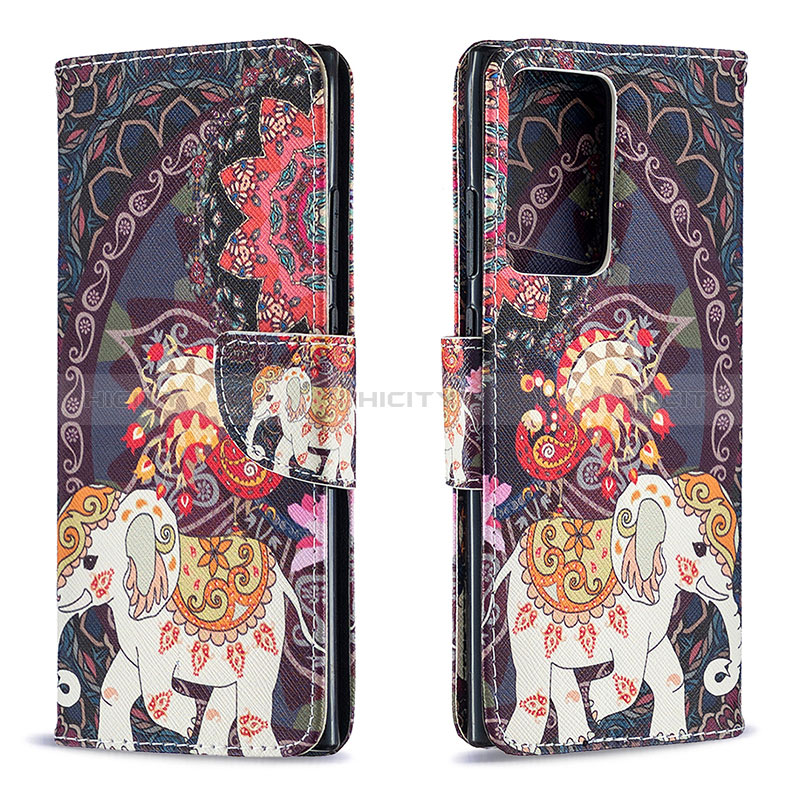 Custodia Portafoglio In Pelle Fantasia Modello Cover con Supporto B03F per Samsung Galaxy Note 20 Ultra 5G