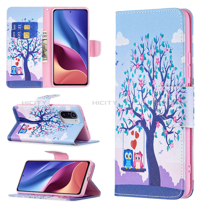 Custodia Portafoglio In Pelle Fantasia Modello Cover con Supporto B03F per Xiaomi Mi 11i 5G