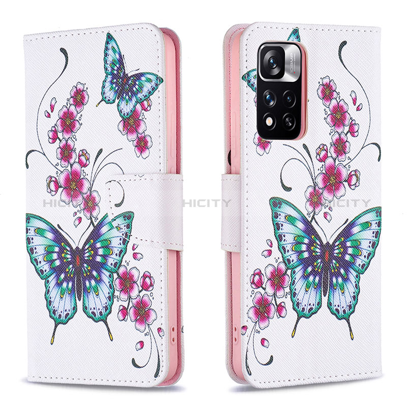 Custodia Portafoglio In Pelle Fantasia Modello Cover con Supporto B03F per Xiaomi Mi 11i 5G (2022)