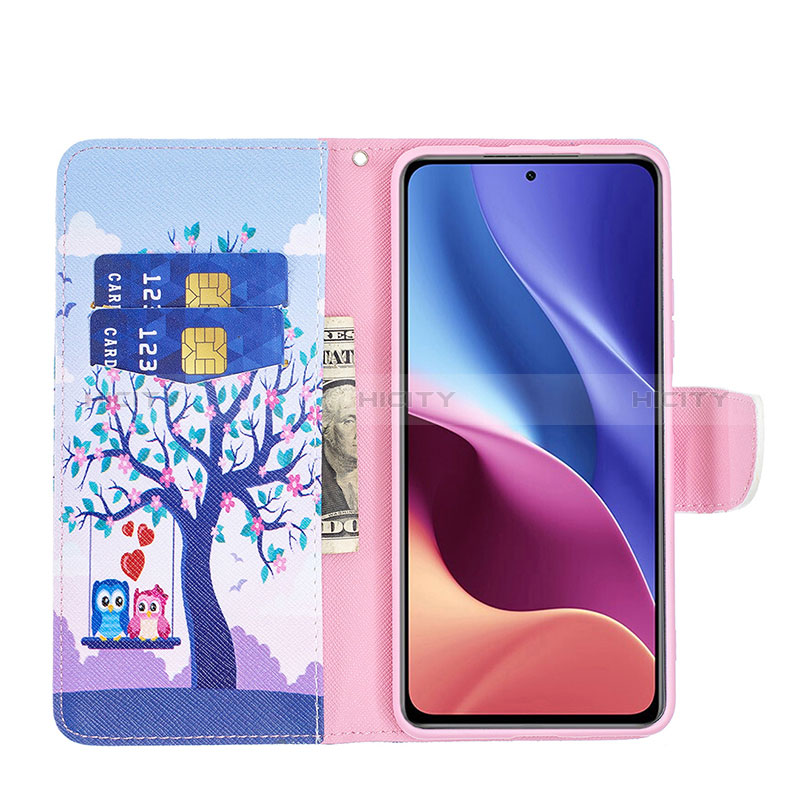 Custodia Portafoglio In Pelle Fantasia Modello Cover con Supporto B03F per Xiaomi Mi 11X Pro 5G