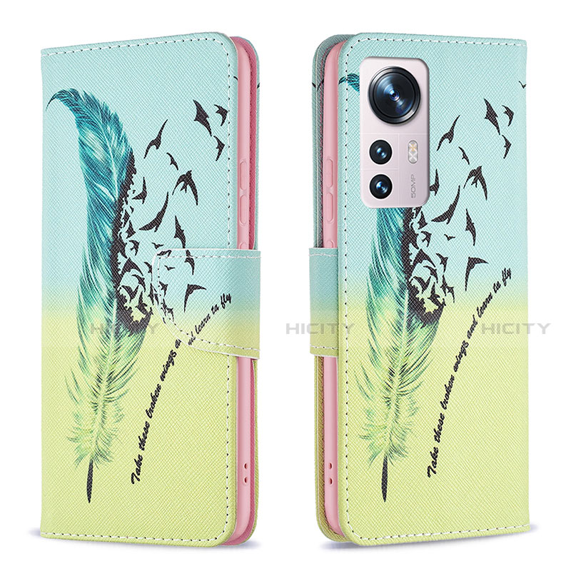 Custodia Portafoglio In Pelle Fantasia Modello Cover con Supporto B03F per Xiaomi Mi 12 5G