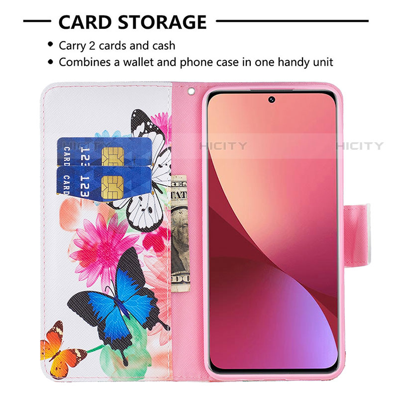 Custodia Portafoglio In Pelle Fantasia Modello Cover con Supporto B03F per Xiaomi Mi 12S Pro 5G