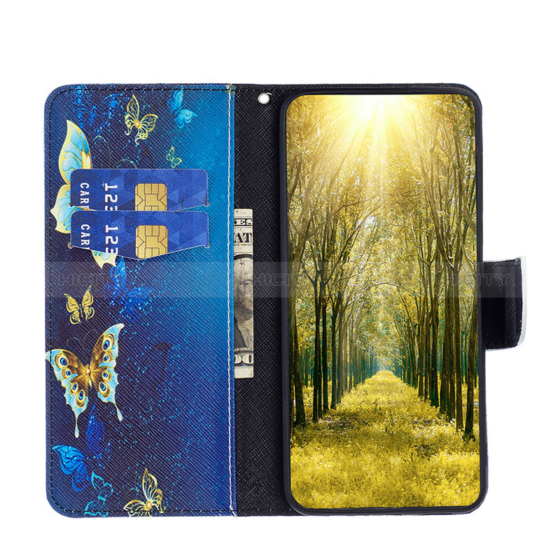 Custodia Portafoglio In Pelle Fantasia Modello Cover con Supporto B03F per Xiaomi Poco C51