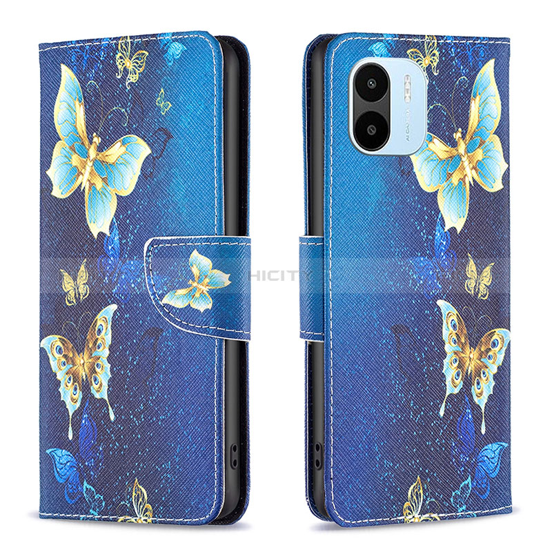 Custodia Portafoglio In Pelle Fantasia Modello Cover con Supporto B03F per Xiaomi Poco C51