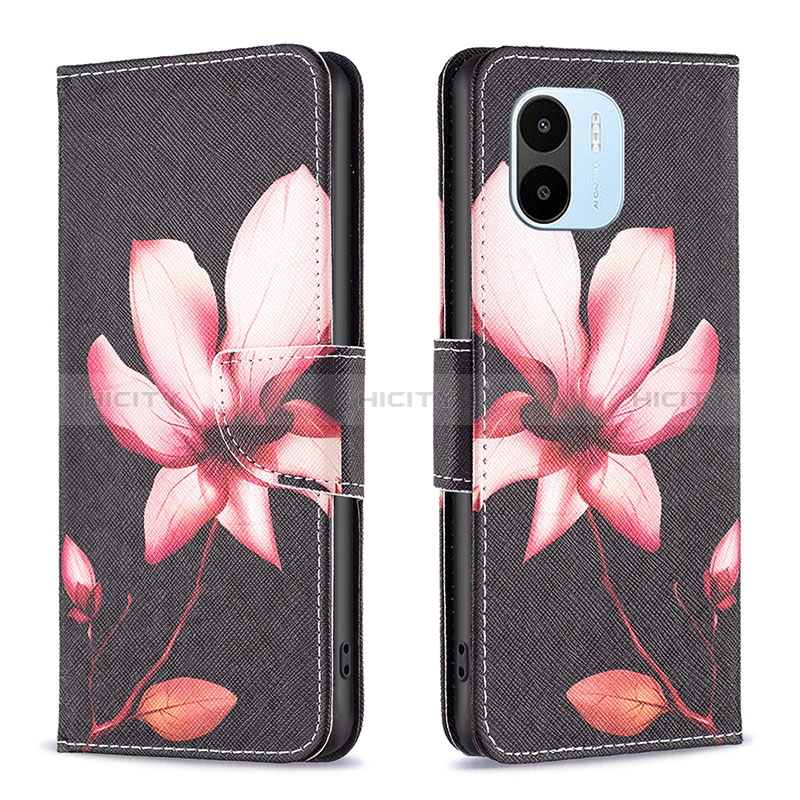 Custodia Portafoglio In Pelle Fantasia Modello Cover con Supporto B03F per Xiaomi Poco C51