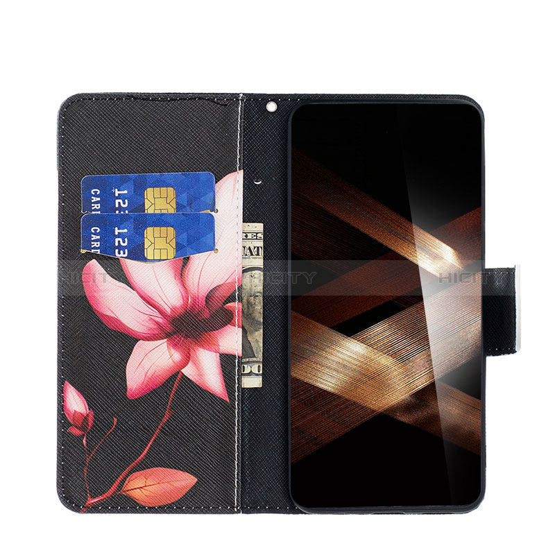 Custodia Portafoglio In Pelle Fantasia Modello Cover con Supporto B03F per Xiaomi Poco C65