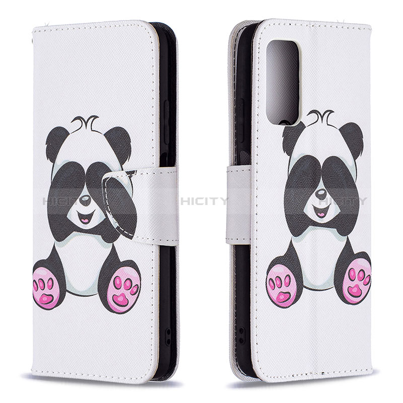 Custodia Portafoglio In Pelle Fantasia Modello Cover con Supporto B03F per Xiaomi Poco M3