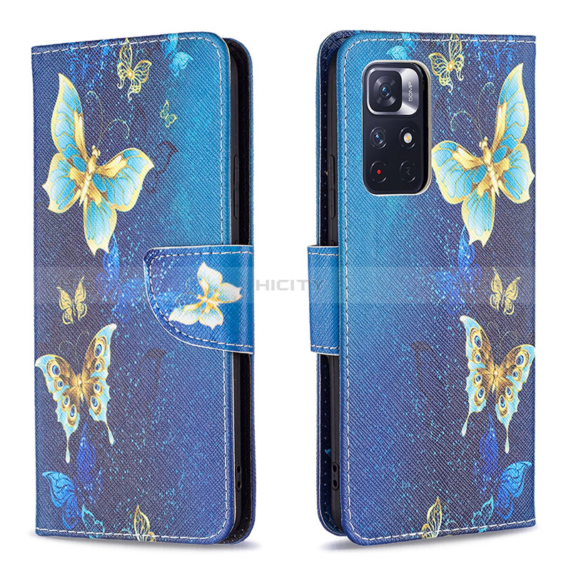 Custodia Portafoglio In Pelle Fantasia Modello Cover con Supporto B03F per Xiaomi Poco M4 Pro 5G