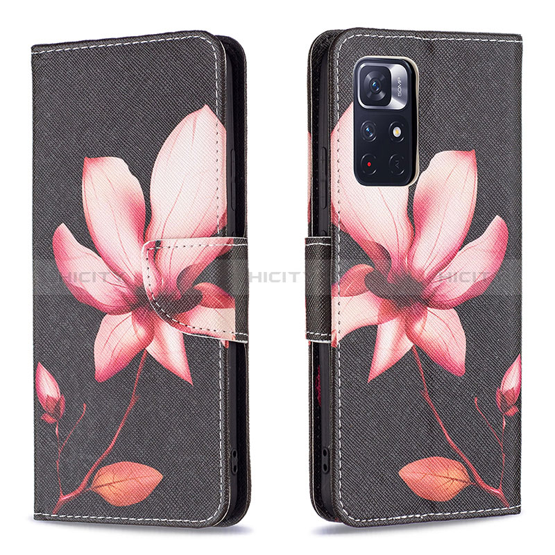 Custodia Portafoglio In Pelle Fantasia Modello Cover con Supporto B03F per Xiaomi Poco M4 Pro 5G